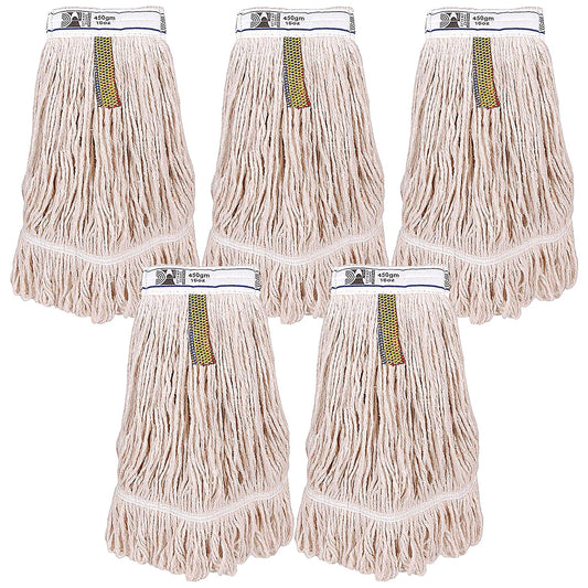 PY Kentucky Mop Natural Stayflat Yarn 450g (Pack of 5) 104929PK5