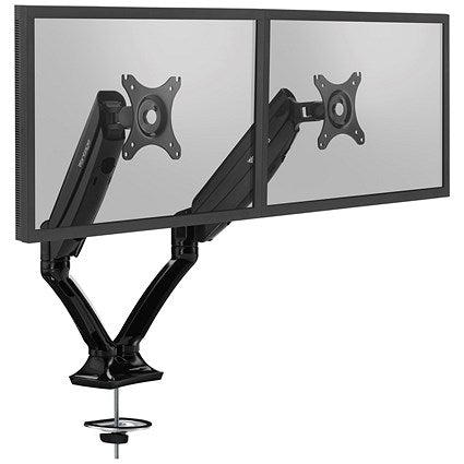 Vantage Office Double Monitor Arm, Black