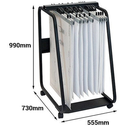 Arnos Hang-A-Plan Drawing Storage Trolley, Medium, Up to A1