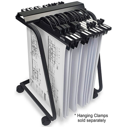 Arnos Hang-A-Plan Drawing Storage Trolley, Small, Up to A2