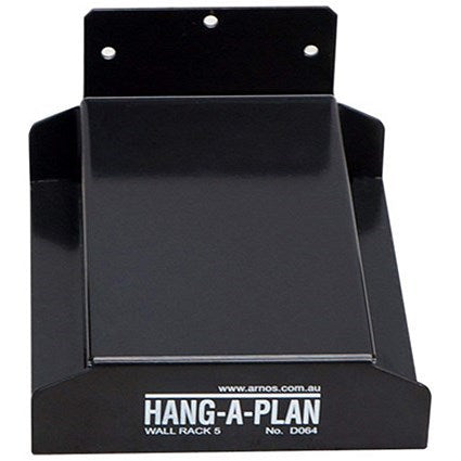 Arnos Hang-A-Plan Front Load Wall Rack, 5 Binder Capacity, Up to A1