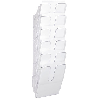 Durable Flexiplus 6 Pockets A4 Literature Holder, Portrait, Clear