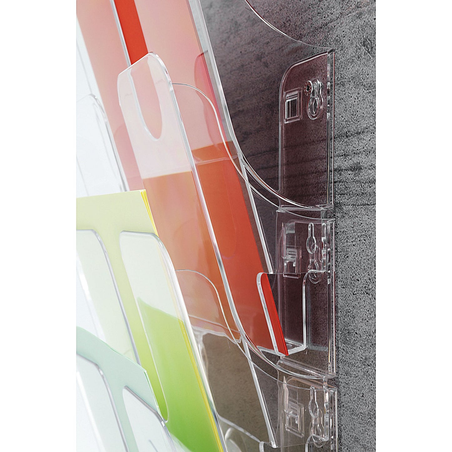 Durable Flexiplus 6 Pockets A4 Literature Holder, Portrait, Clear
