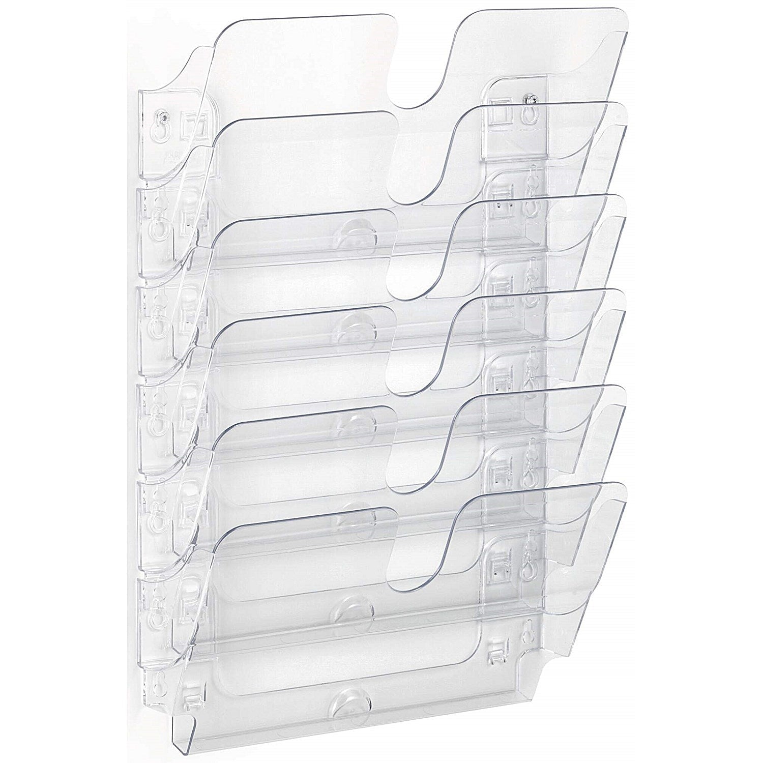 Durable Flexiplus Wall Mounted Landscape Literature Holder A4 Clear (Pack of 6) Easy2Order : DB01440