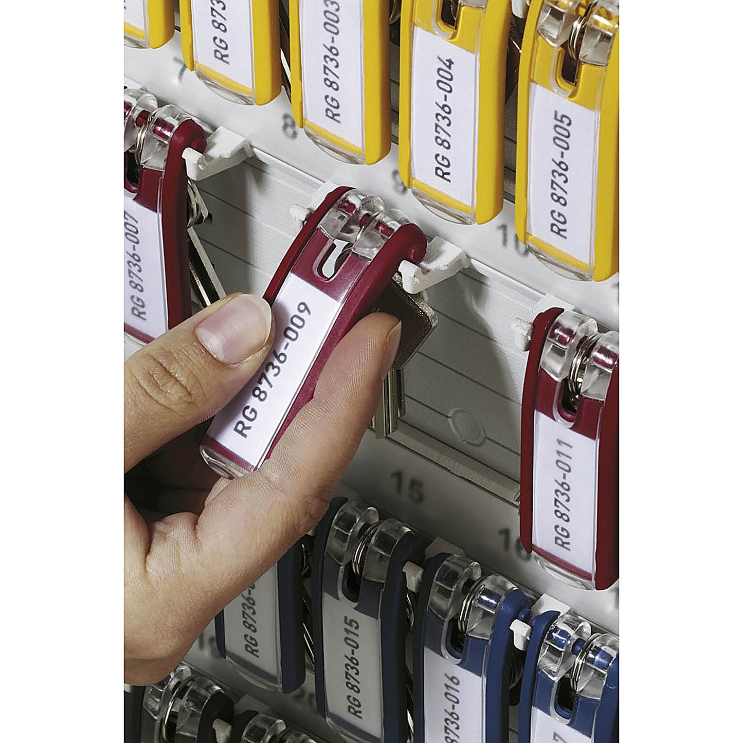 Durable Key Clip, Assorted, Pack of 6