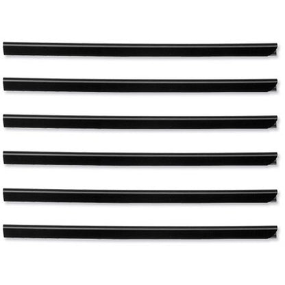 Durable Spinebar, 6mm, Up to 60 A4 Sheets, Black, Pack of 100