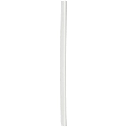 Durable Spinebar, 6mm, Up to 60 A4 Sheets, White, Pack of 100