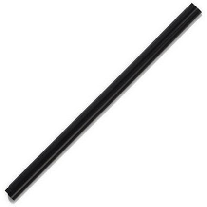 Durable Spinebar, 9mm, Up to 80 A4 Sheets, Black, Pack of 25