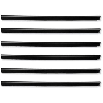 Durable Spinebar, 9mm, Up to 80 A4 Sheets, Black, Pack of 25
