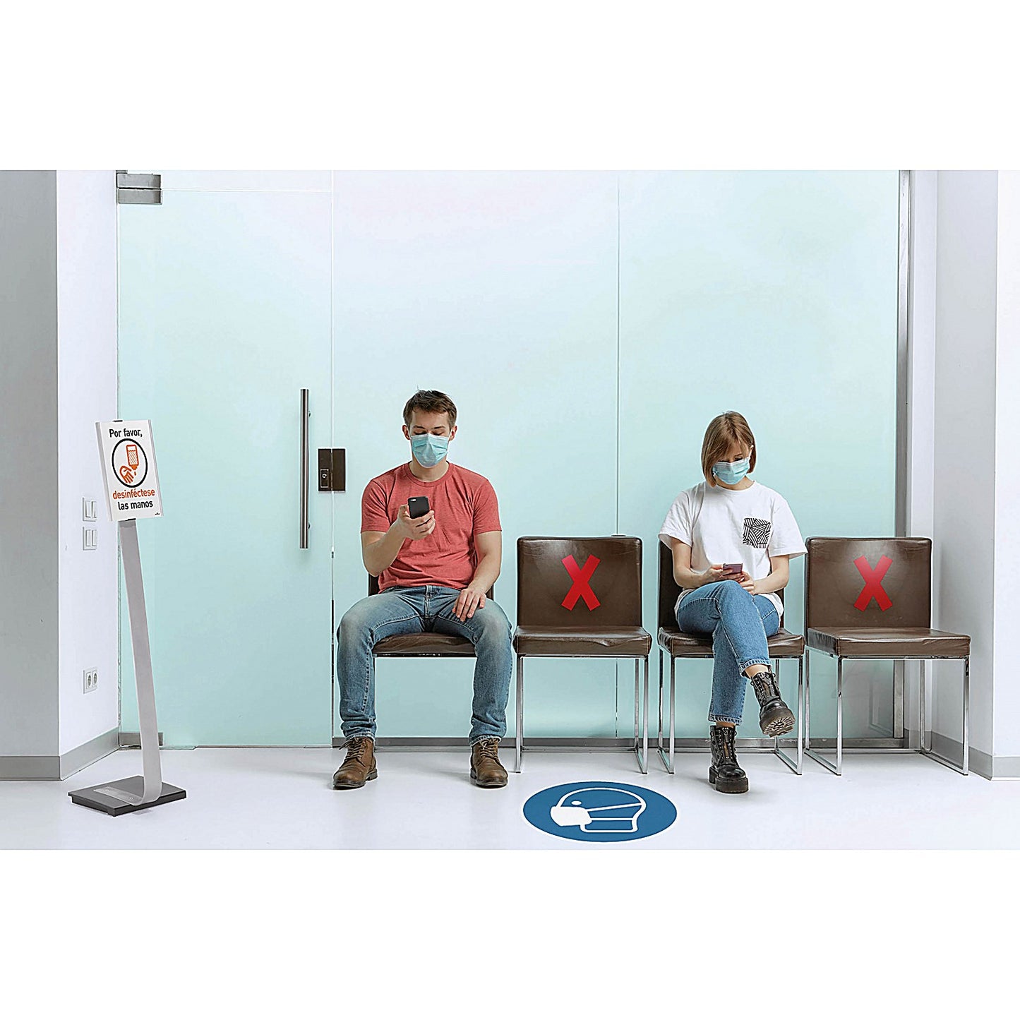 Durable A4 Information Sign Floor Stand