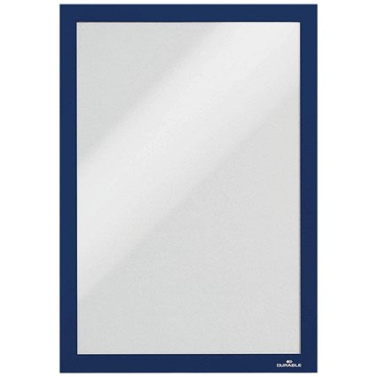 Durable Duraframe Self Adhesive Frame, A4, Dark Blue, Pack of 10