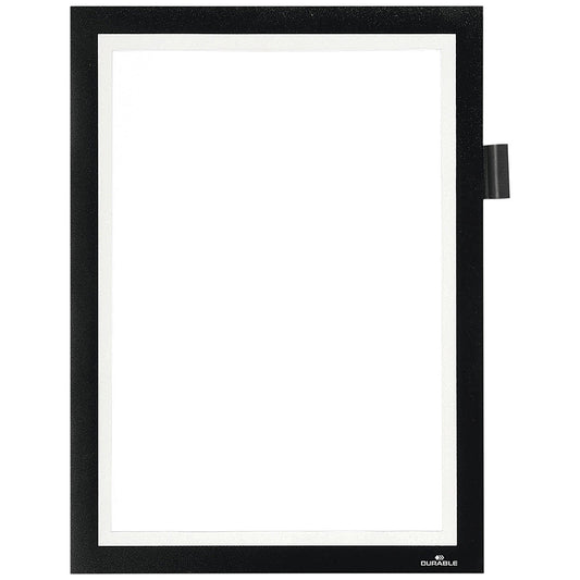 Durable Duraframe Note, Self Adhesive, A4, Black
