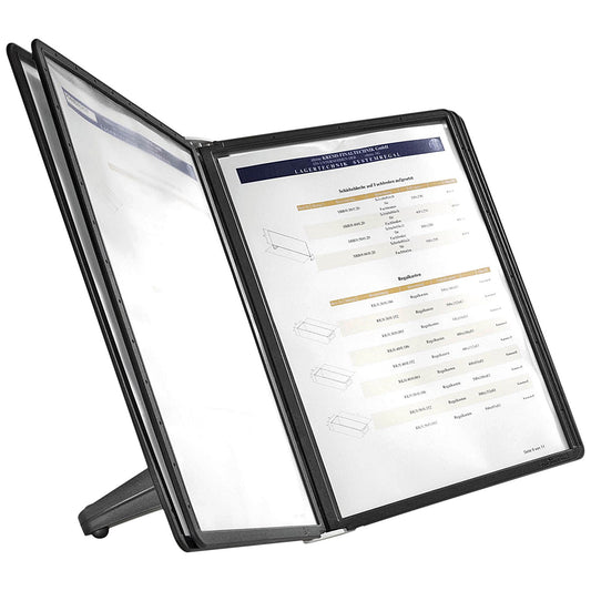 Durable Sherpa Soho Display Unit, 5 Panels, A4, Black
