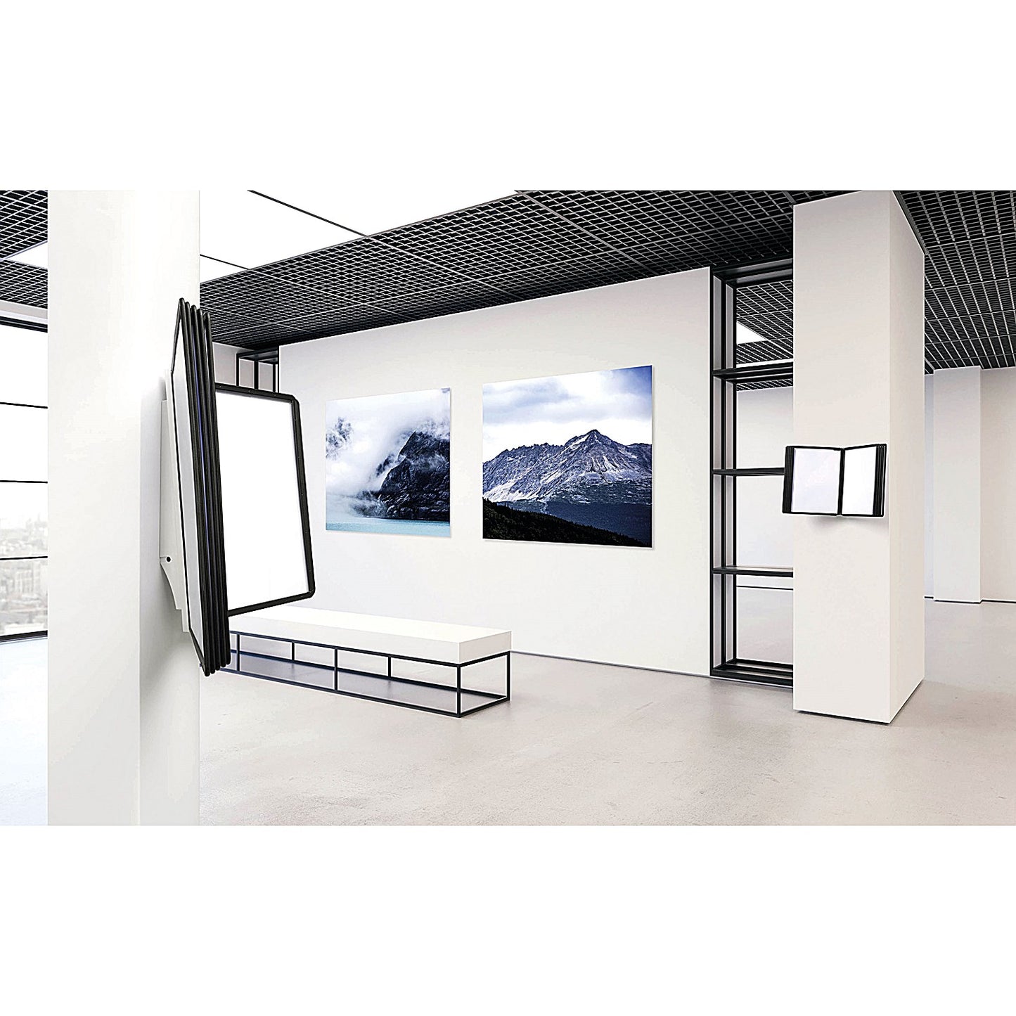Durable Sherpa Wall 10 Display Panel System Black/Grey