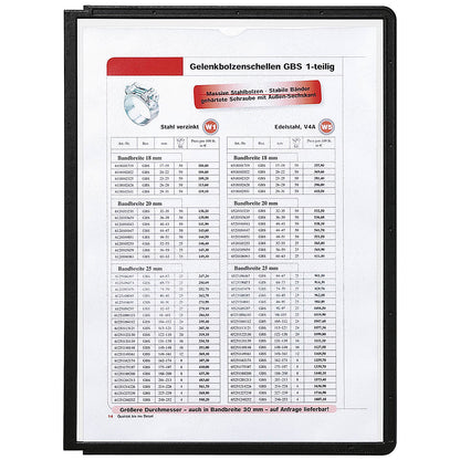 Durable Sherpa Display Panel A4 Black (Pack of 10)