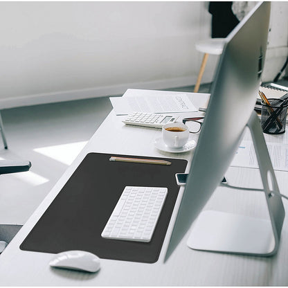 Durable Desk Mat with Contoured Edge, W530xD400mm, Black