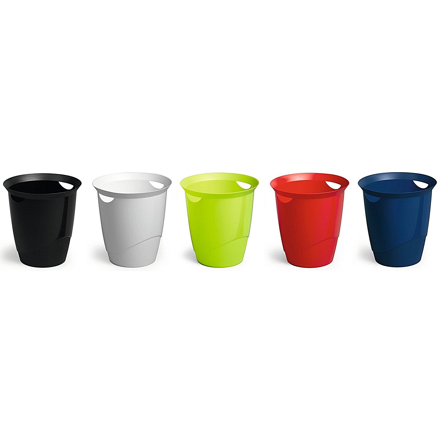 Durable Waste Basket Eco 80 Per Cent Recycled Plastic Bin 16 Litre Black Easy2Order : DB71006