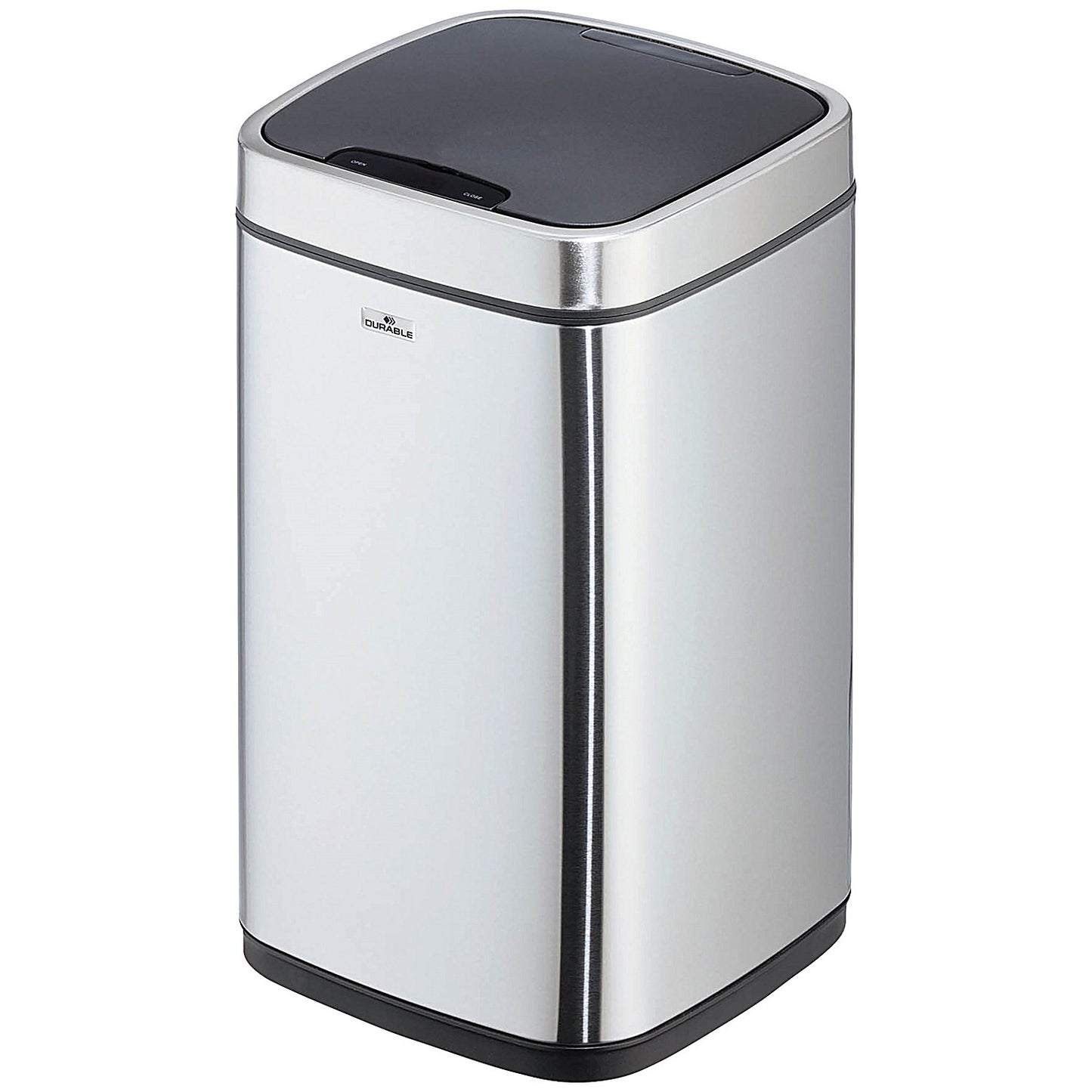 Durable Sensor No Touch Square Waste Bin, 12 Litre, Stainless Steel