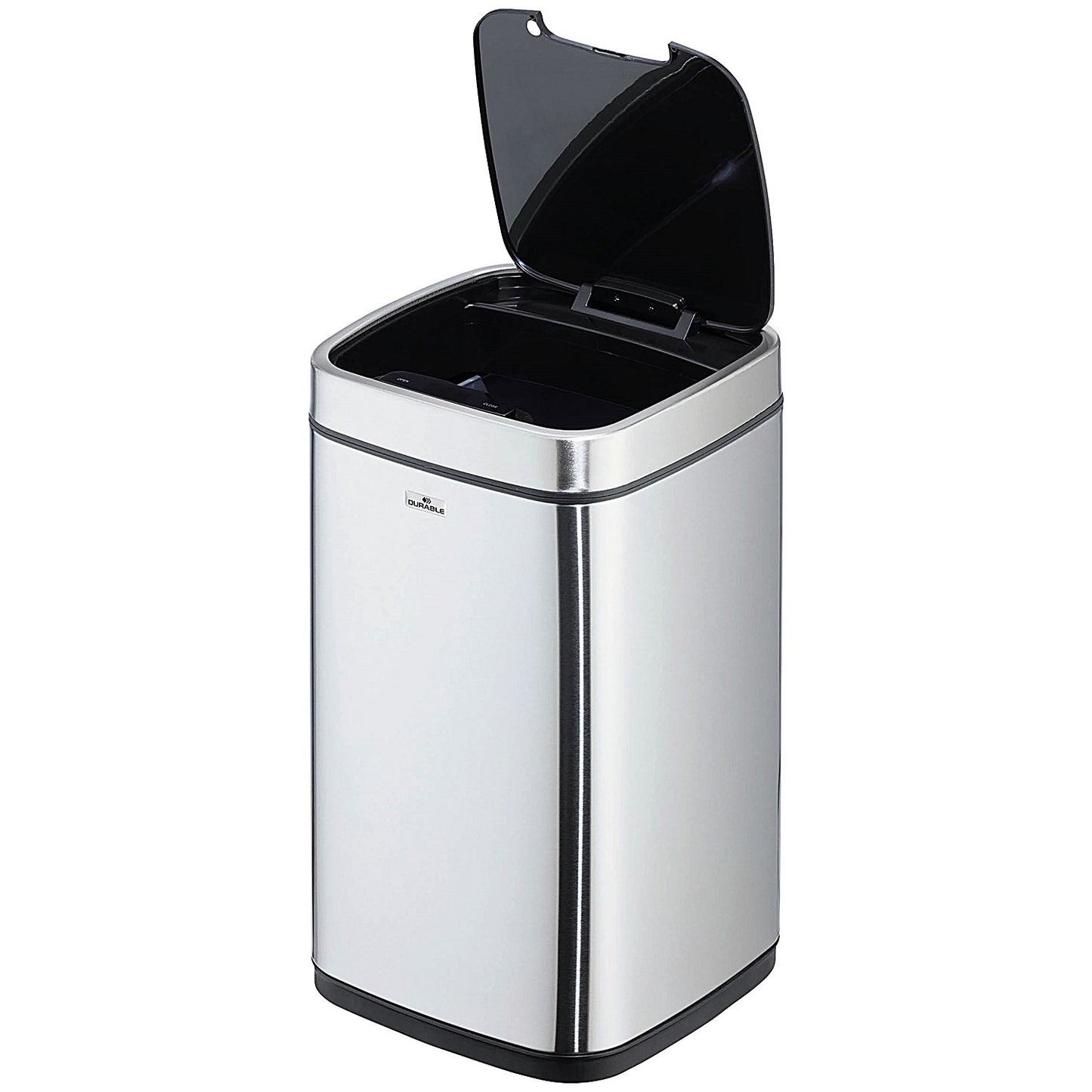 Durable Sensor No Touch Square Waste Bin, 12 Litre, Stainless Steel