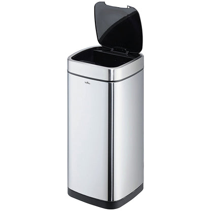 Durable Sensor No Touch Square Waste Bin, 12 Litre, Stainless Steel