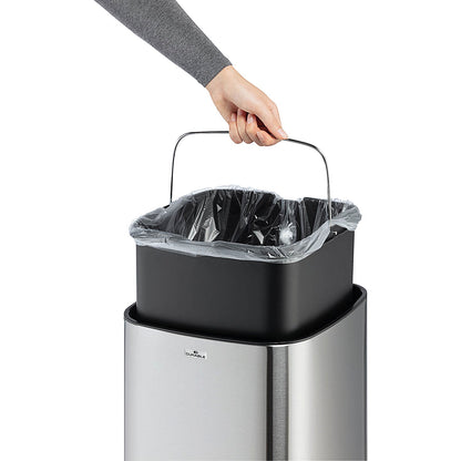 Durable Sensor No Touch Square Waste Bin, 12 Litre, Stainless Steel
