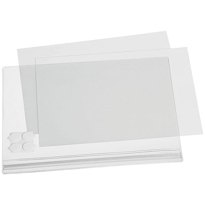 Durable Water-resistant Pocket, A4, Self Adhesive, Clear, Pack of 5