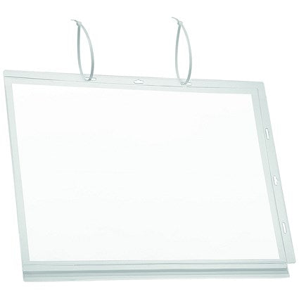 Durable Water-resistant Pocket, A3, Cable Ties, Clear, Pack of 5