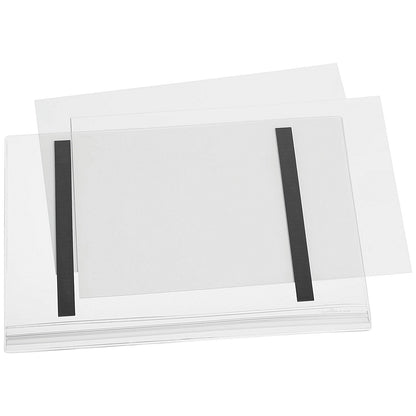 Durable Water-resistant Pocket, A4, Magnetic, Clear, Pack of 5