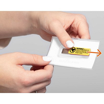Durable Name Badge, Click Fold, With Magnet hold, 54x90mm, Pack of 10
