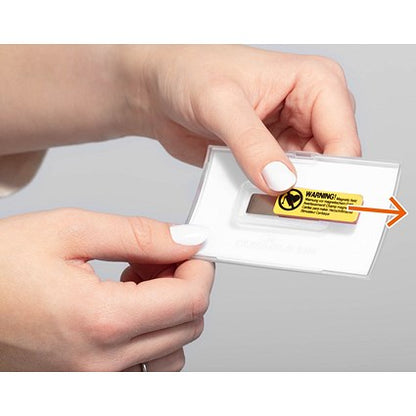 Durable Name Badge, Click Fold, With Magnet hold, 54x90mm, Pack of 10