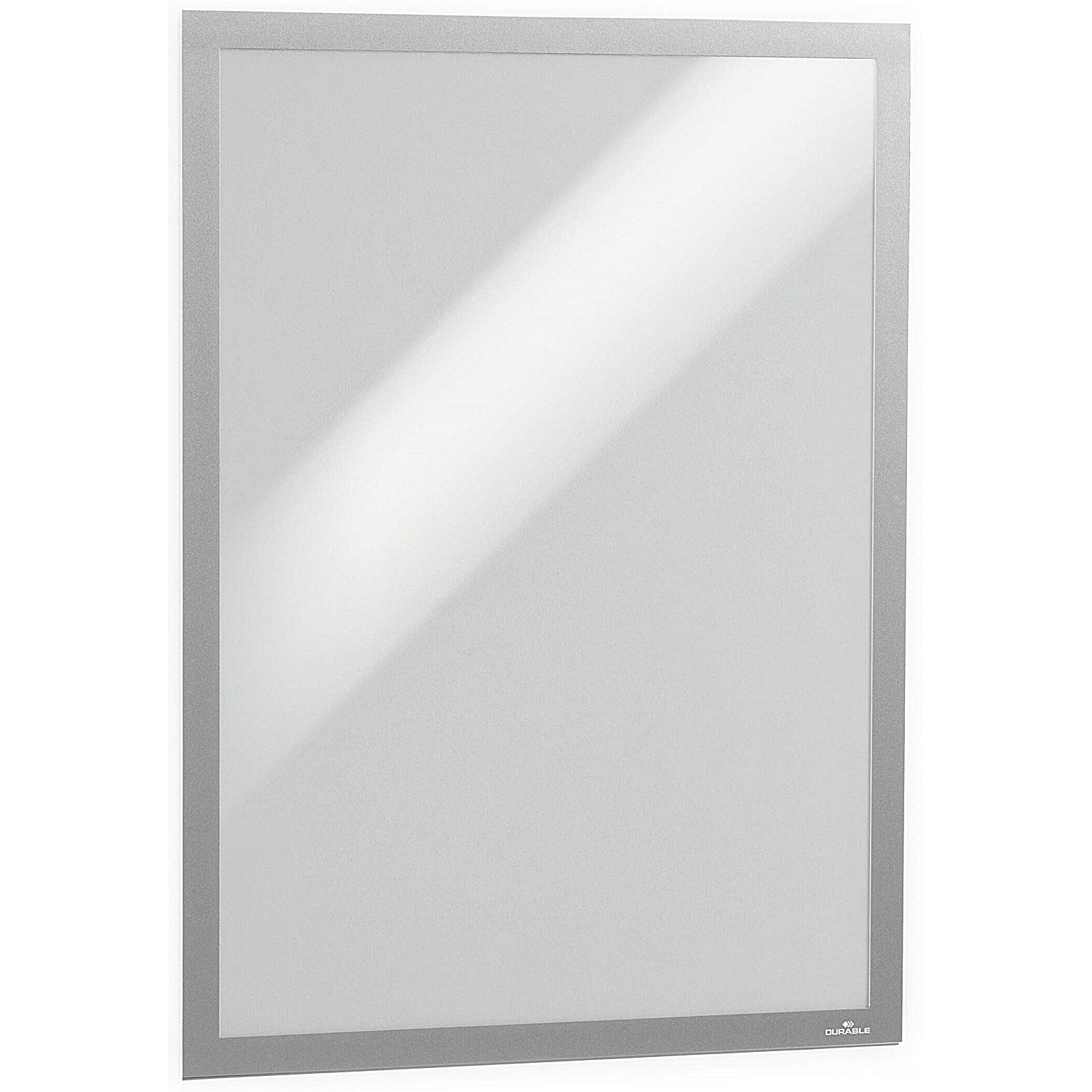 Durable Duraframe Poster Magnetic Signage Frame A2 Silver Easy2Order : DB73242