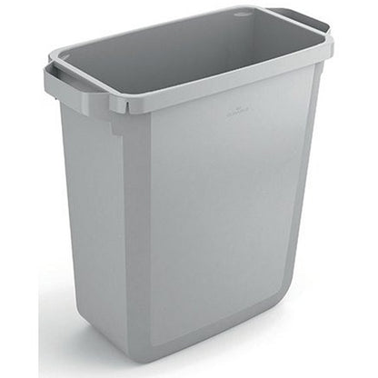 Durable Durabin Eco Rectangular Waste Bin, 60 Litre, Grey