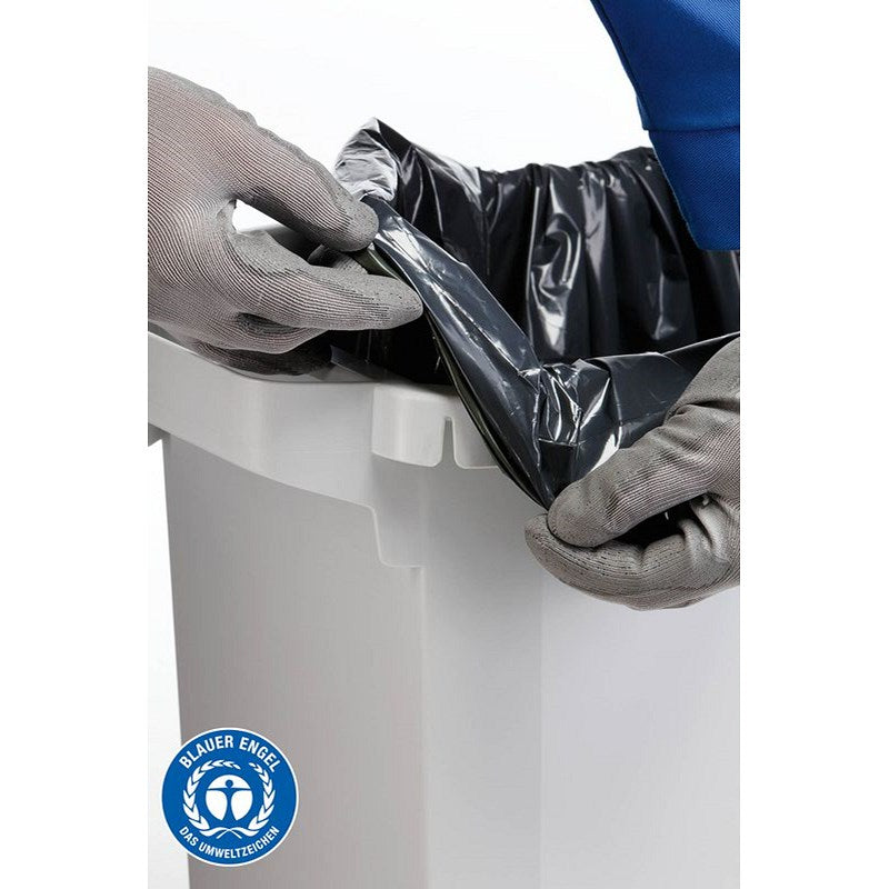 Durable Durabin Eco Rectangular Waste Bin, 60 Litre, Grey