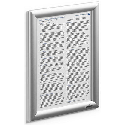 Durable Snap Frame, A4, Aluminium