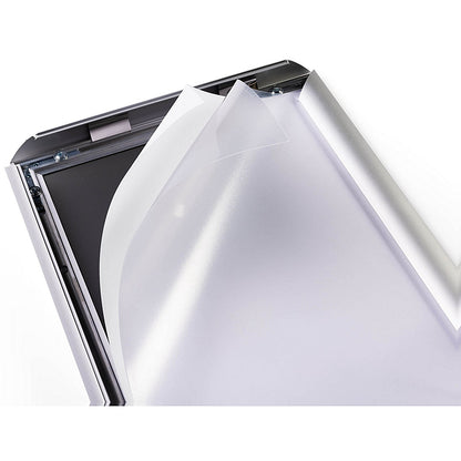 Durable Floor Stand with Aluminium Snap Frame, A4, Silver