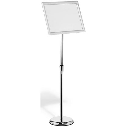 Durable Floor Stand with Aluminium Snap Frame, A3, Silver