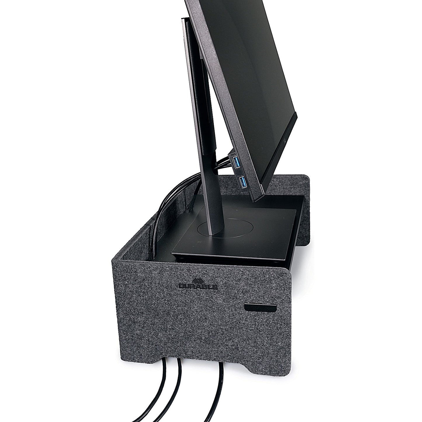 Durable Effect Monitor Stand, Charcoal