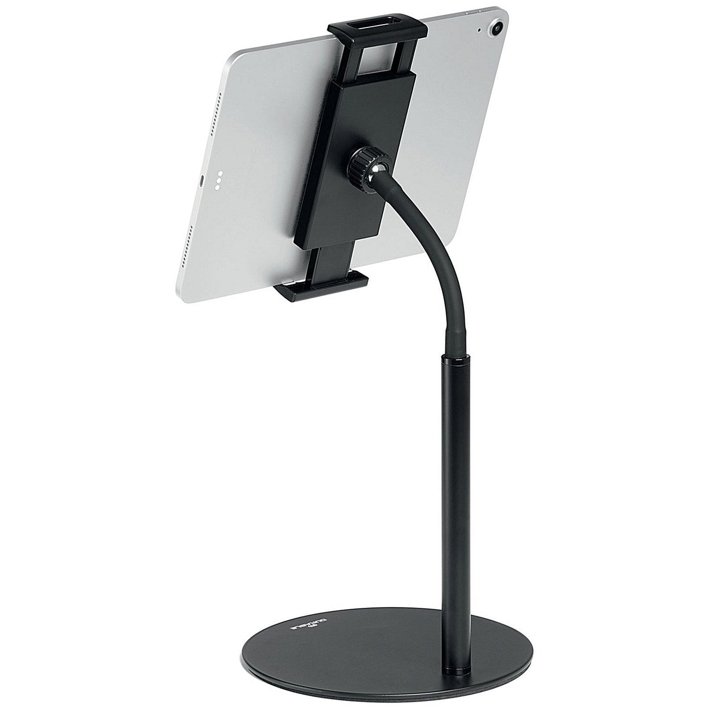 Durable Gooseneck Twist Table Top Tablet Holder, Black