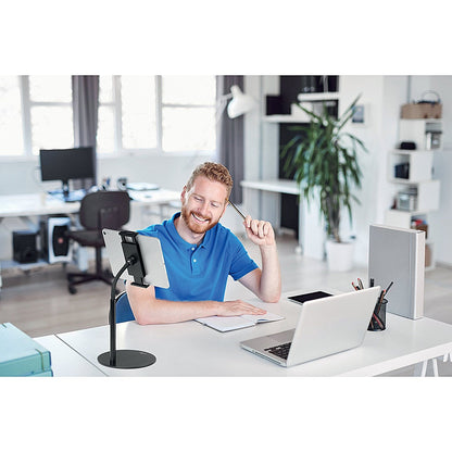 Durable Gooseneck Twist Table Top Tablet Holder, Black Easy2Order : DB73814