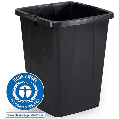 Durable Eco 90L Waste Recycling Bin Black Strong Square Durabin Easy2Order : DB73891