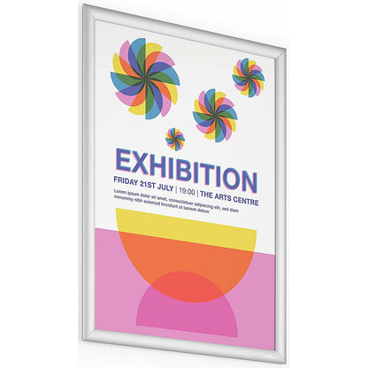 Durable Aluminium Snap Frame Notice Holder A2 Silver