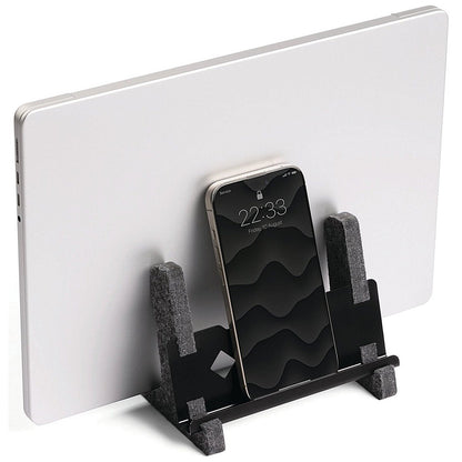 Durable Recycled Felt Vertical Laptop Stand 3-in-1 Holder