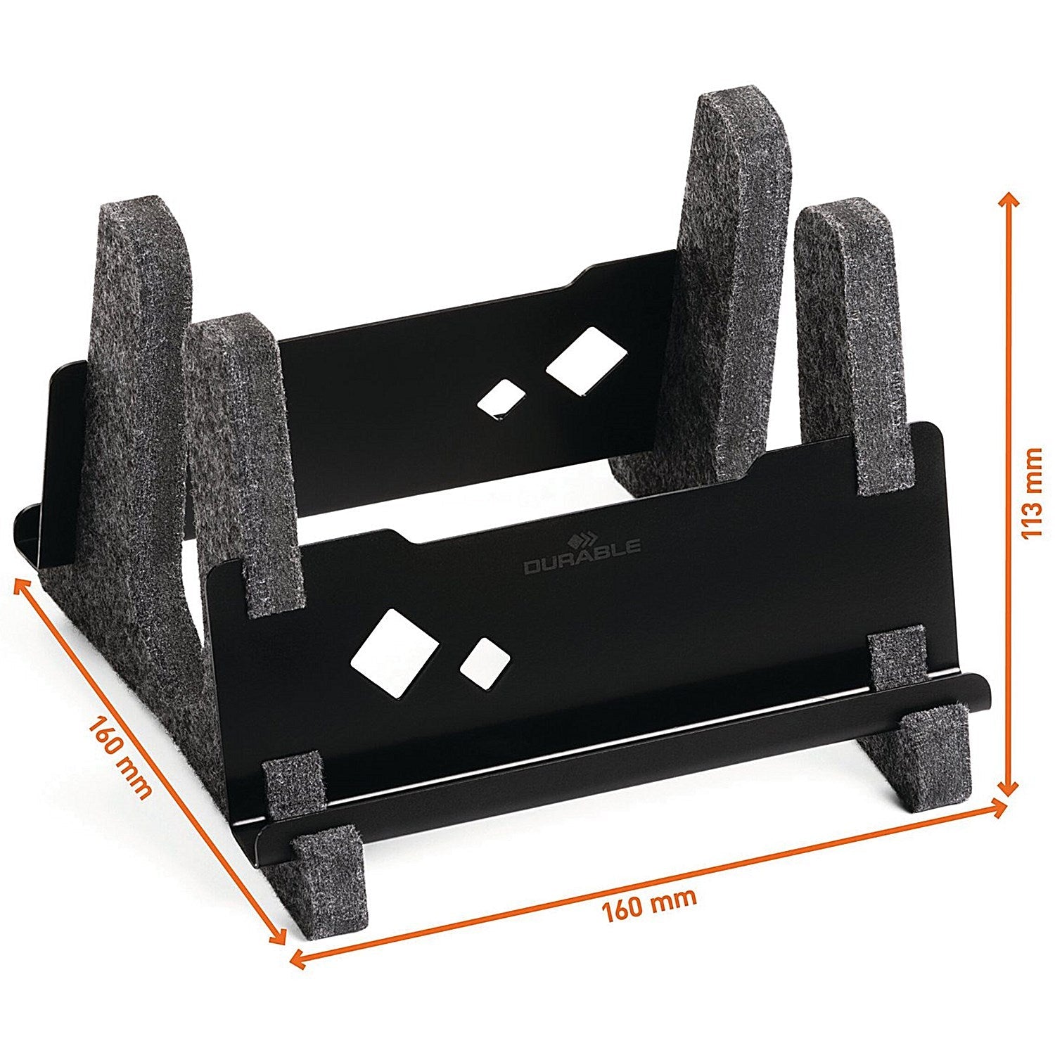 Durable Recycled Felt Vertical Laptop Stand 3-in-1 Holder Easy2Order : DB74163