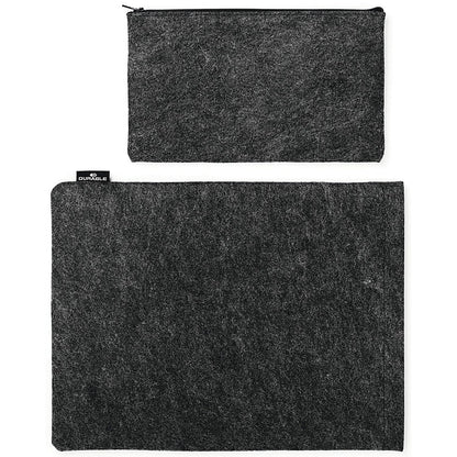 Durable Recycled Felt Protective Laptop Sleeve 13 Inch with Accessory Bag