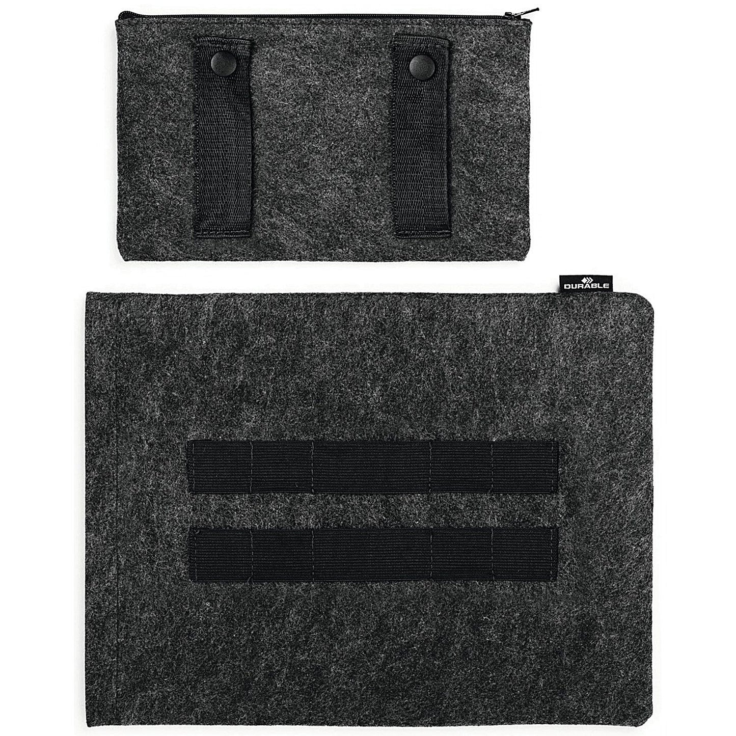 Durable Recycled Felt Protective Laptop Sleeve 13 Inch with Accessory Bag