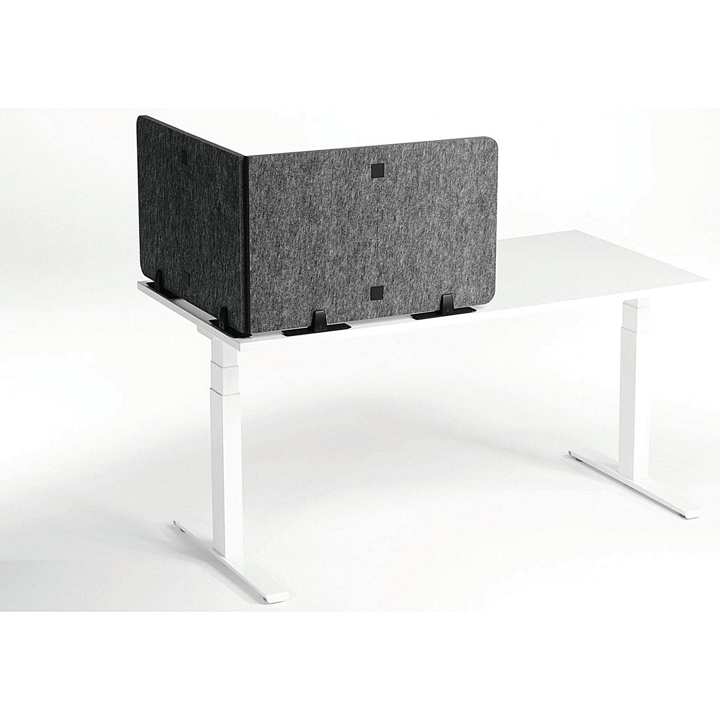 Durable Recycled Felt Desk Divider Panel 160cm Grey