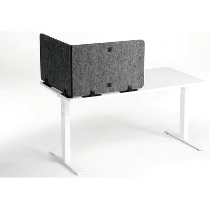 Durable Recycled Felt Desk Divider Panel 160cm Grey
