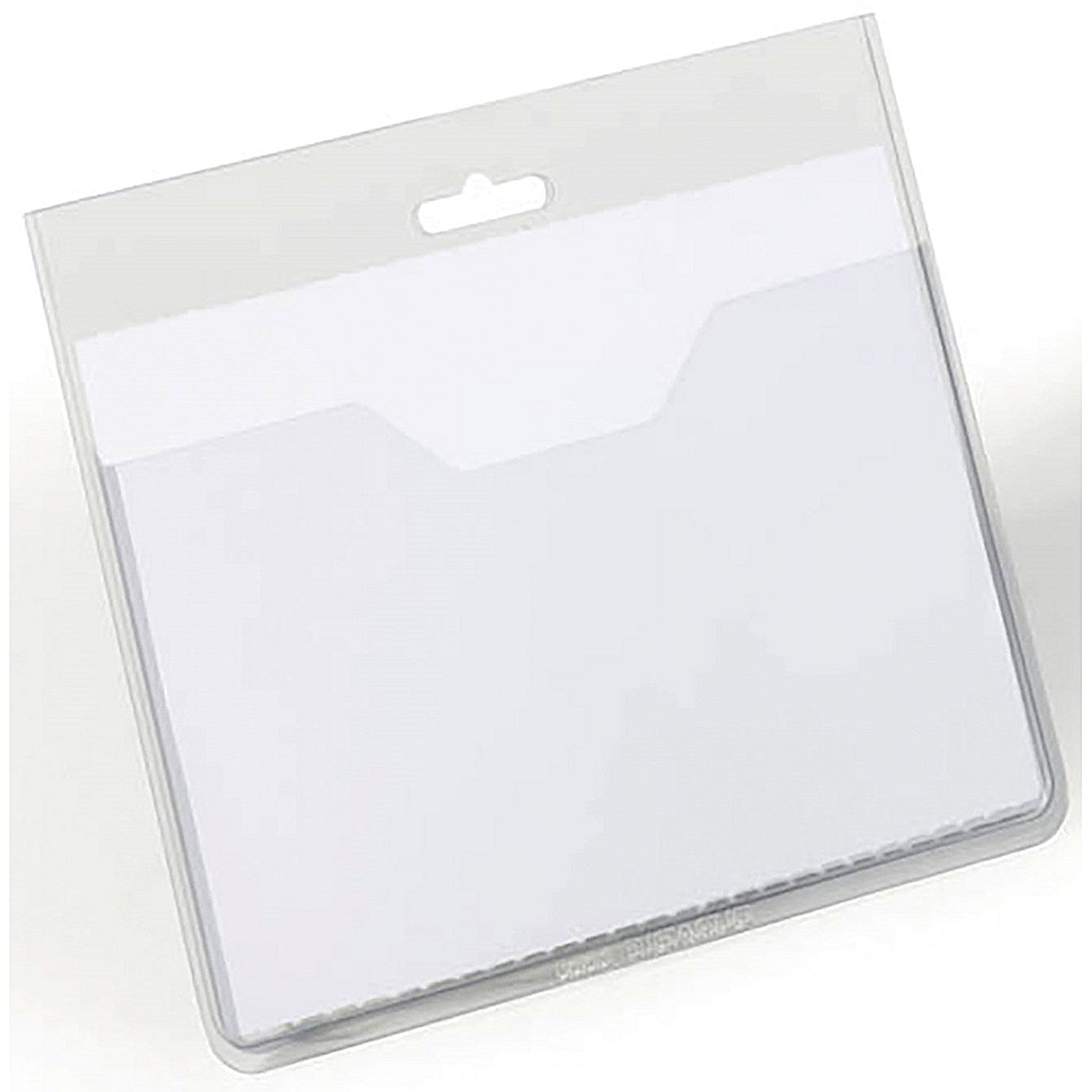 Durable Visitor Badge, 60x90mm, Clear, Pack of 20