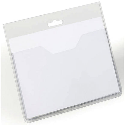 Durable Visitor Badge, 60x90mm, Clear, Pack of 20