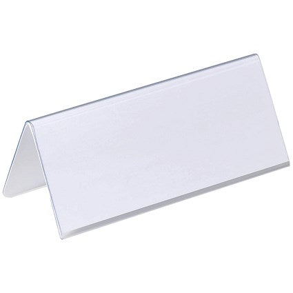 Durable Table Place Name Holders, 63x150mm, Pack of 25